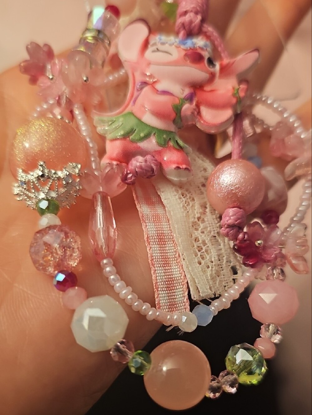 Lilo & Stitch Pink Phone Charm - Picture 3 of 3